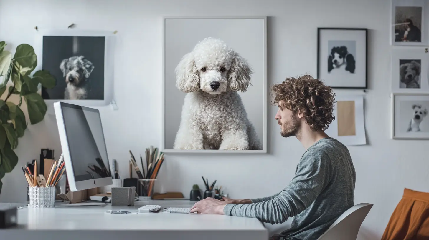 Designer bei der Arbeit - KI generiert